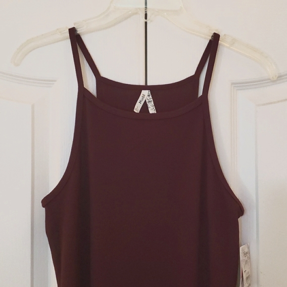 Maroon Tank Cut-Out Dress L - Picture 2 of 13